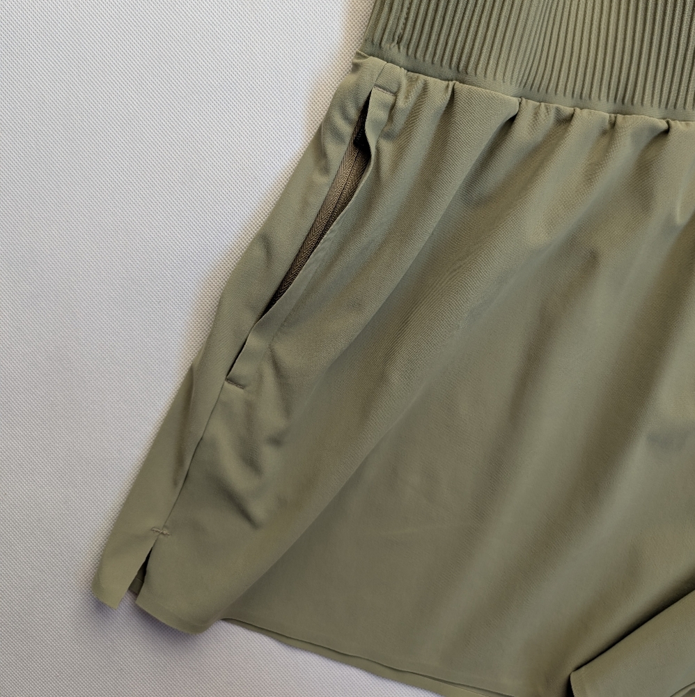 Athleta Green Sleeveless Jumpsuit with Fitted Bodice - Picture 5 of 7
